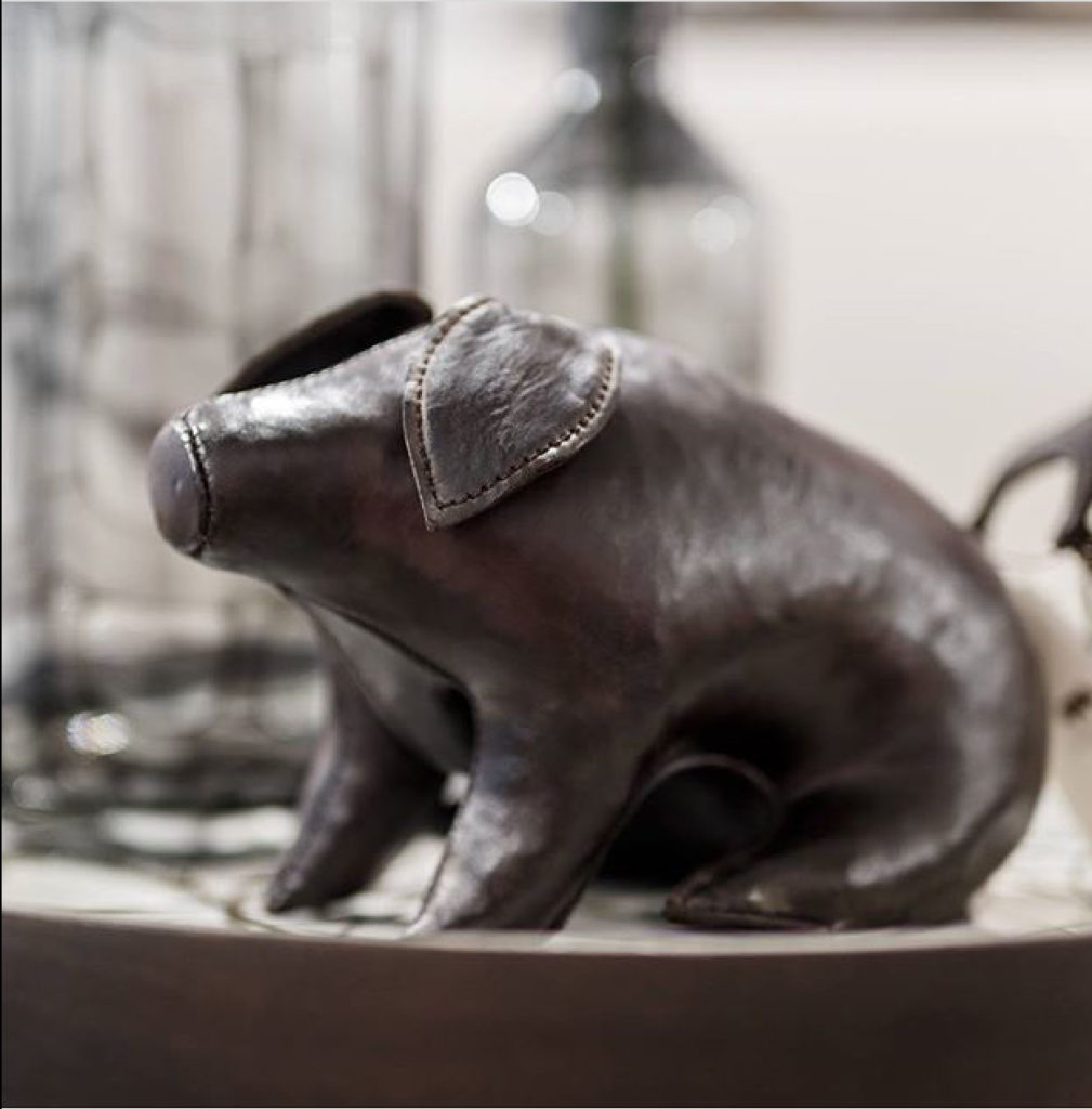 Pig Hand Crafted Leather Animals Omersa & Co