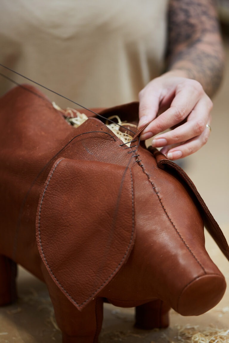 Pig Hand Crafted Leather Animals Omersa & Co