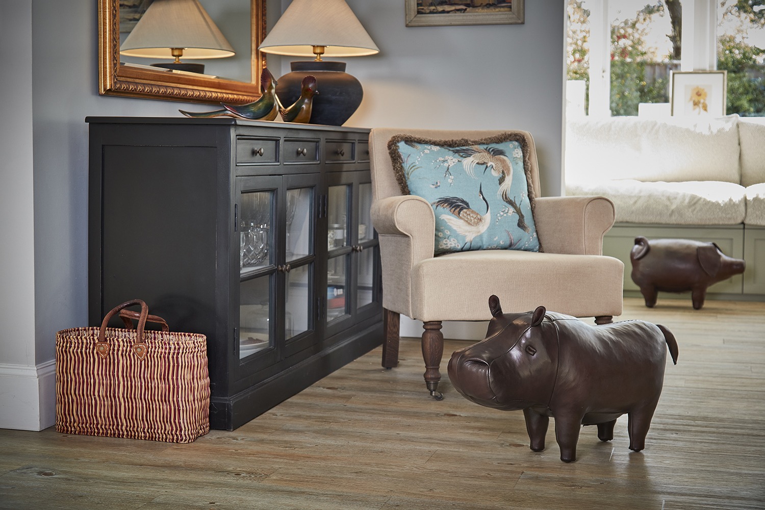 Footstools, hippo and pig - standard size