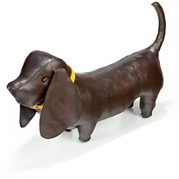 Basset Hound Hand Crafted Leather Animals Omersa Co