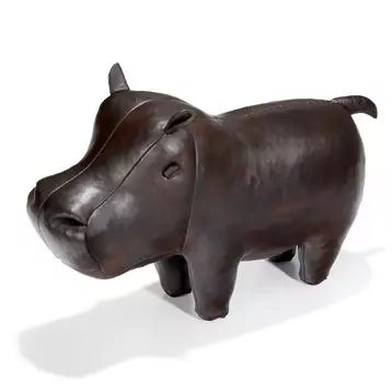 Hippopotamus | Hand Crafted Leather Animals | Omersa & Co